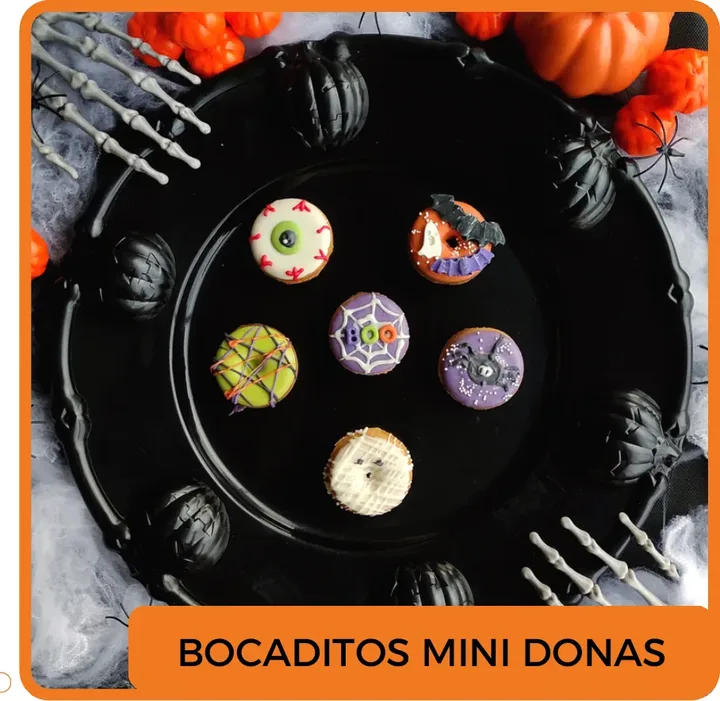 Bocaditos Mini Donas de Criolloween